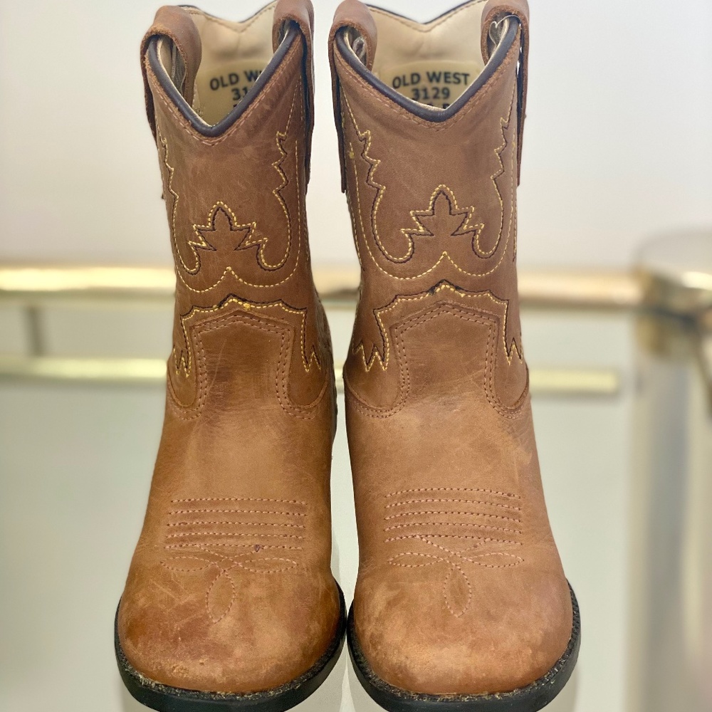 OLD WEST -  BROWN TODDLER COWBOY BOOTS